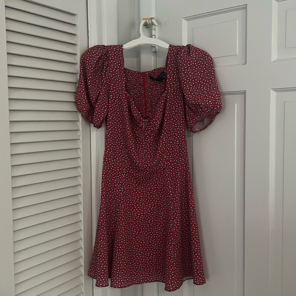 French connection red dress size 2